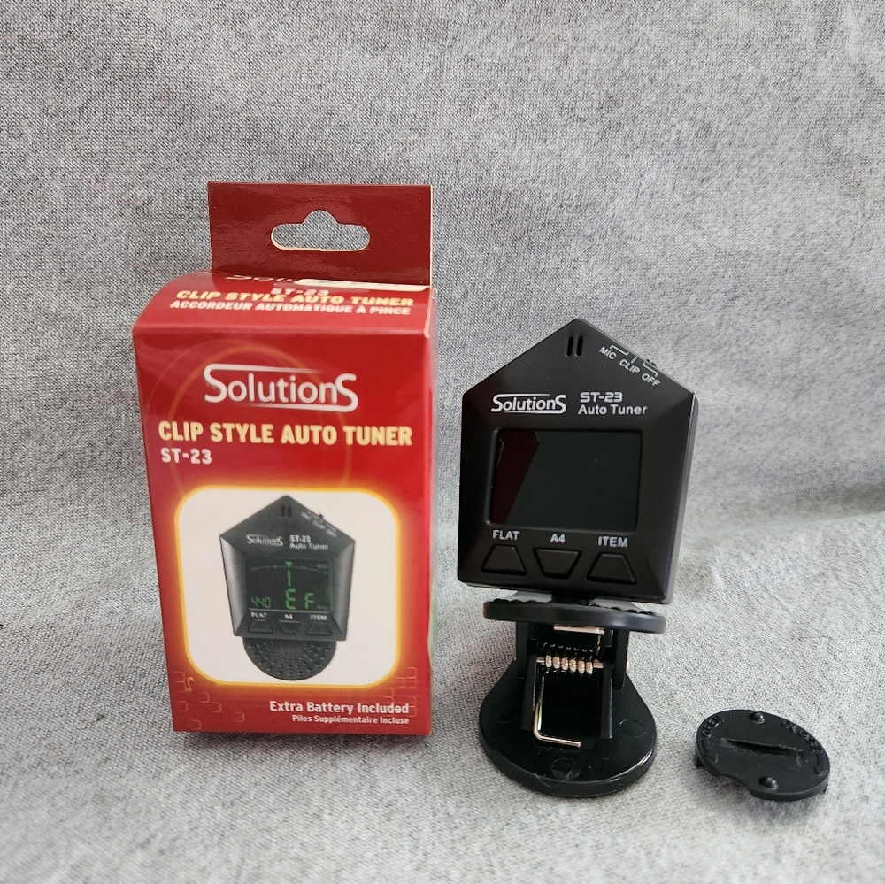 Solutions Clip Style Auto Tuner for Guitar Ukulele Bass Violin Auto Tuner